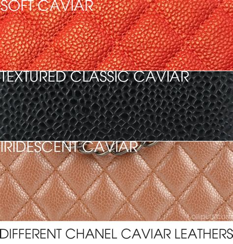 chanel replica leather|caviar leather vs calfskin.